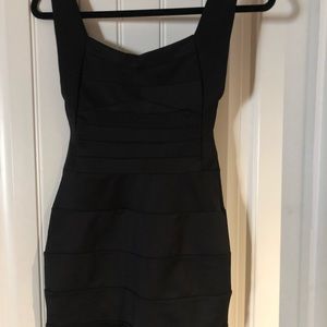 Mini tight backless dress